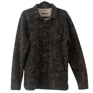 SLVDR Camo Quilted Lightweight Snap Front Jacket